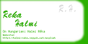 reka halmi business card