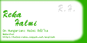 reka halmi business card